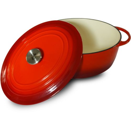 Casseruola cocotte ovale 7lt in ghisa smaltata Baumalu –