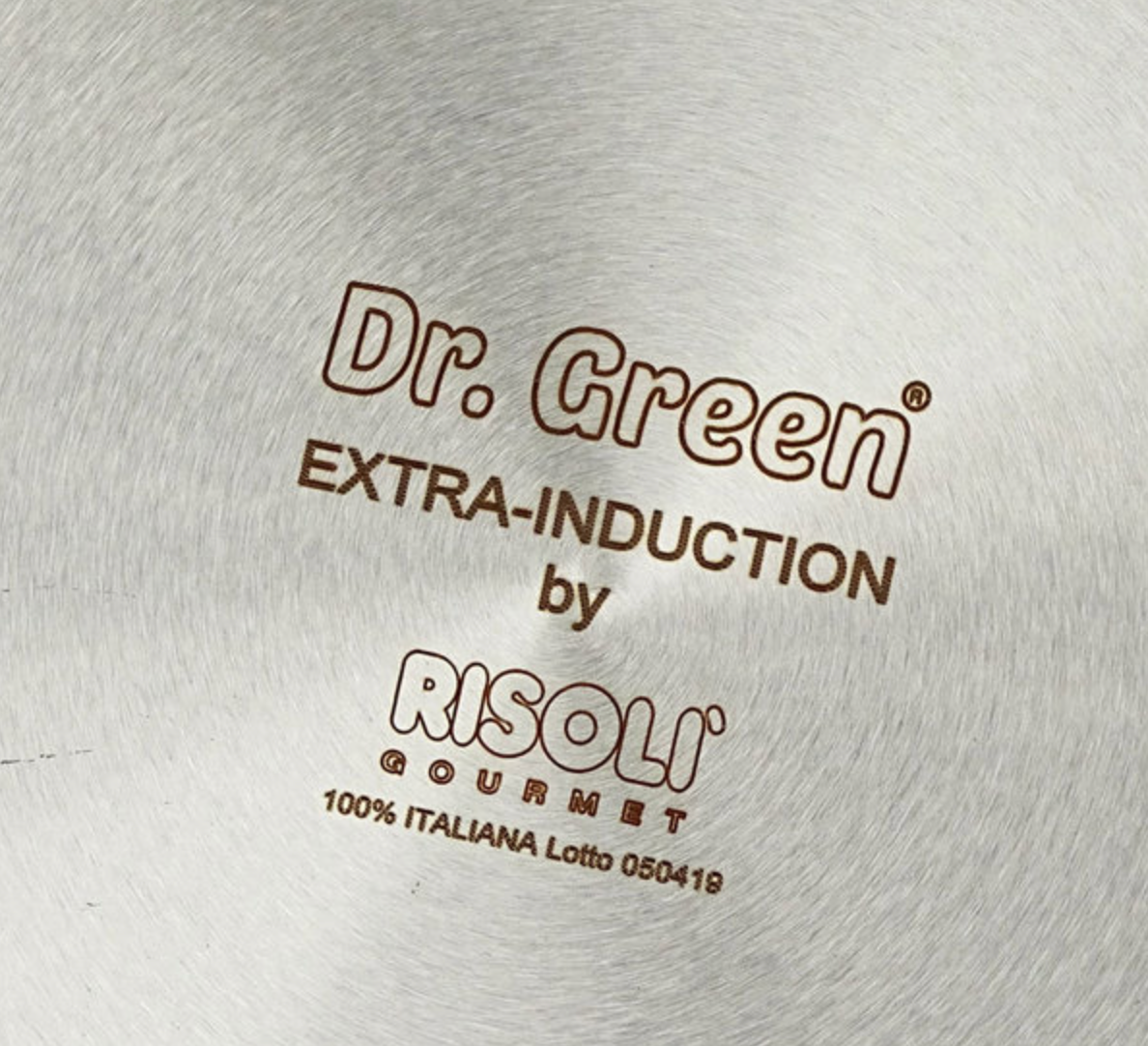 WOK induzione alluminio pressofuso + coperchio Ø32 RISOLÌ DR GREEN –