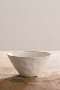 Bowl Ø14 organic white DUTCH ROSE