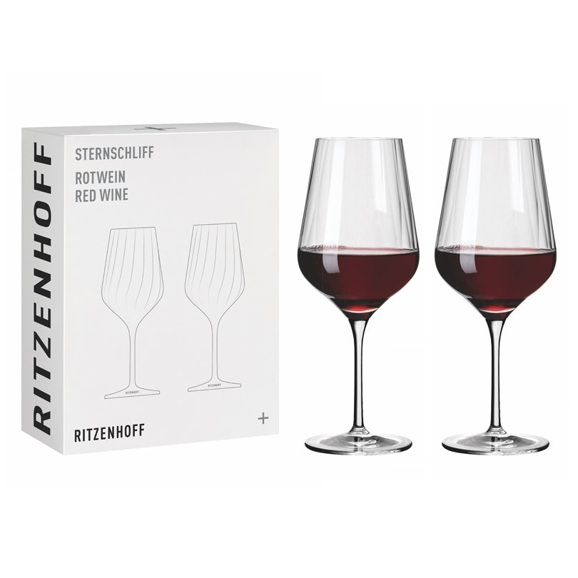 Set 2 calici Sternschliff #3 vino rosso  Ritzenhoff