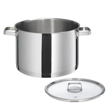 Carica l&#39;immagine nel visualizzatore di Gallery, Casseruola acciaio inox con coperchio in vetro Ø26 lt.9,5 KÜCHENPROFI SAN REMO
