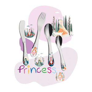 Set posate per bambini in acciaio Pincess