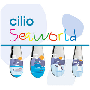 Set posate per bambini in acciaio Seaworld