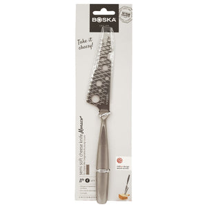 Coltello inox formaggi a pasta semi molle BOSKA MONACO+