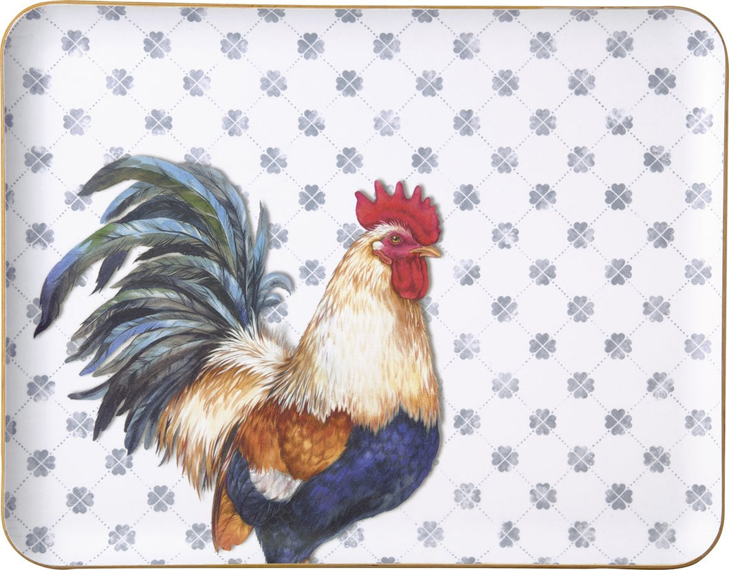 Vassoio in legno di salice 36x28 Albert Rooster IHR