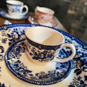 Tazzina espresso blue con piattino collezione LONDON CALLING