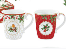 Carica l&#39;immagine nel visualizzatore di Gallery, Set 2 tazze porcellana in confezione regalo Christmas Berries
