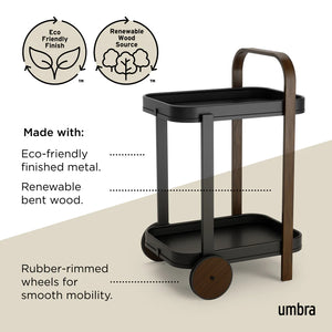 Carrello bar storage e porta oggetti modello Bellwood UMBRA