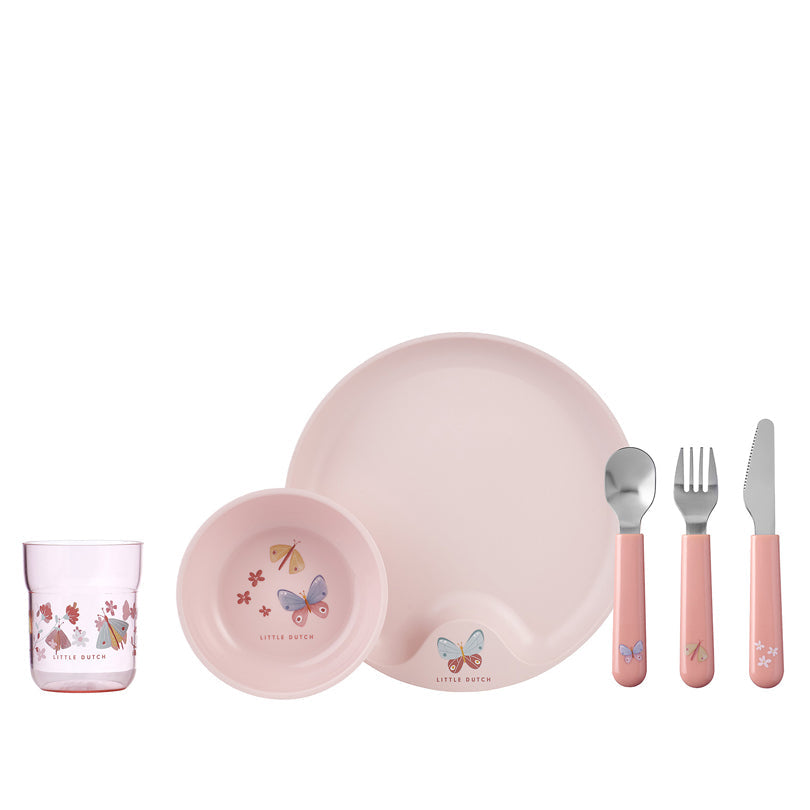 Set stoviglie per bambini Mepal Little Dutch Flowers & Butterflies