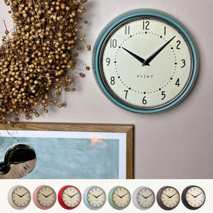 Orologio da parete PLINT Retro Wall Clock nero