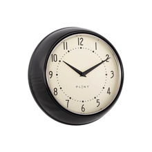 Carica l&#39;immagine nel visualizzatore di Gallery, Orologio da parete PLINT Retro Wall Clock nero
